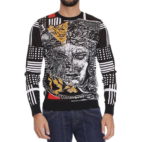 versace jeans hoodie men's|versace jumper men's.